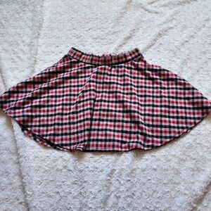 Misty Rose plaid mini skater skirt - Small Grunge Preppy Academia